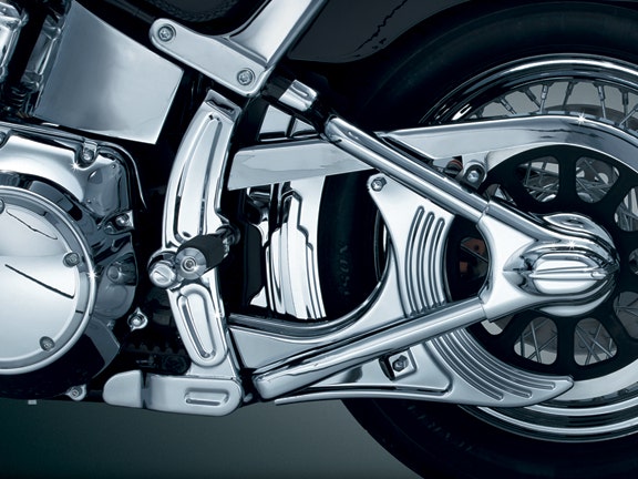 Kuryakyn 7773 Chrome Boomerang Frame Covers for 08-up Harley Softail