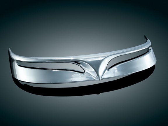 Kuryakyn 9014 Chrome Front Fender Tip Trailing Edge 90-17 Harley FLSTF/B