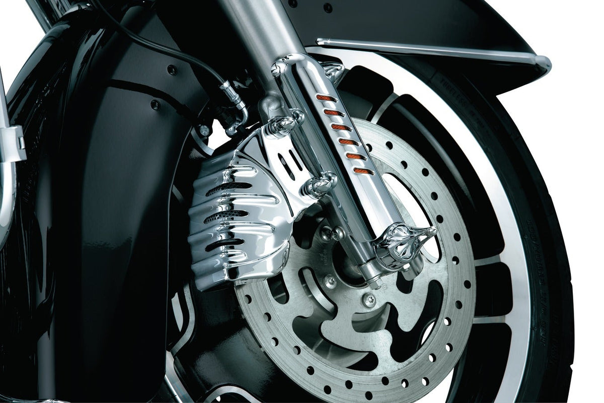 Kuryakyn Chrome Caliper Covers for Harley Touring & V-Rod w/ Brembo Calipers