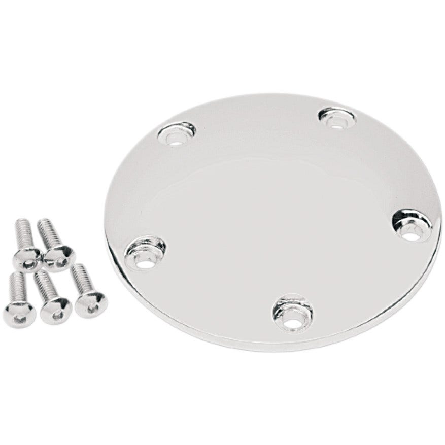 Drag Chrome 5 Hole Spherical Radius Points Ignition Cover Harley Twin Cam 99-15