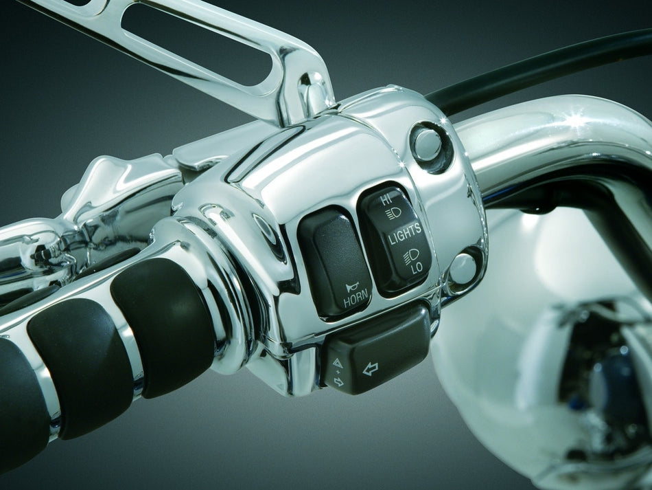 Kuryakyn 7808 Chrome Switch Housing Covers Harley V-Rod Softail XL FXD