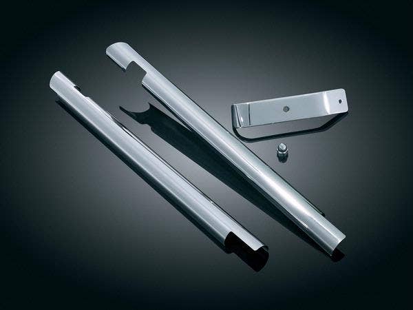 Kuryakyn 7853 Chrome Downtube Covers 00-06 Harley Softail Models