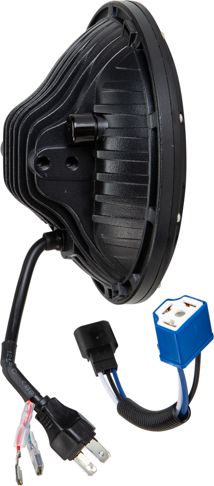 Harddrive Osram LED DRL Headlight 7" 130W 6000k White Angel Eyes Harley 94-Up