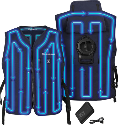 Gerbing Heated Clothing 5V Touch Button Circulatory Cooling Vest - Blue