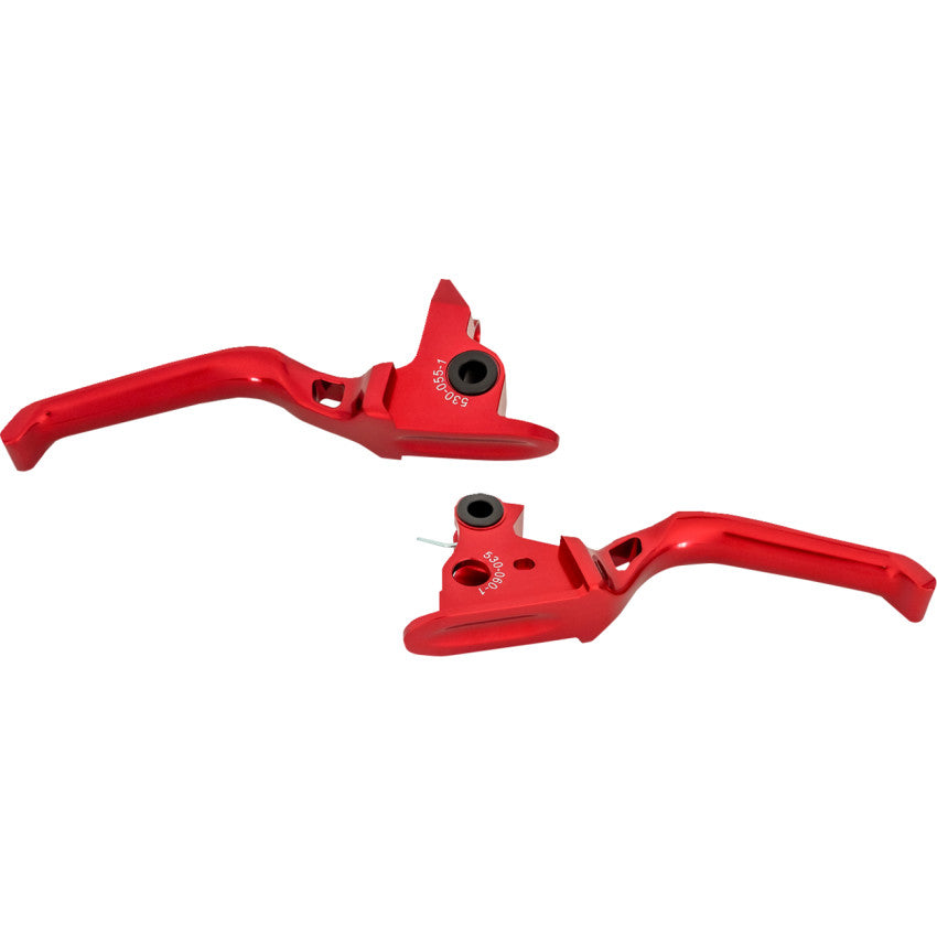 Arlen Ness 530-033 Method Lever Set - Red - Harley-Davidson