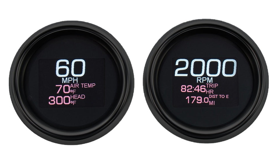 Dakota Digital MLX-8496-K Black LED MLX Series 4 Gauge Speedo Tach Harley 96-03