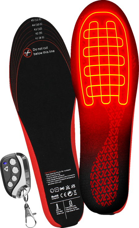 Gerbing Heated Clothing 3V Rechargeable Heated Insoles with Remote