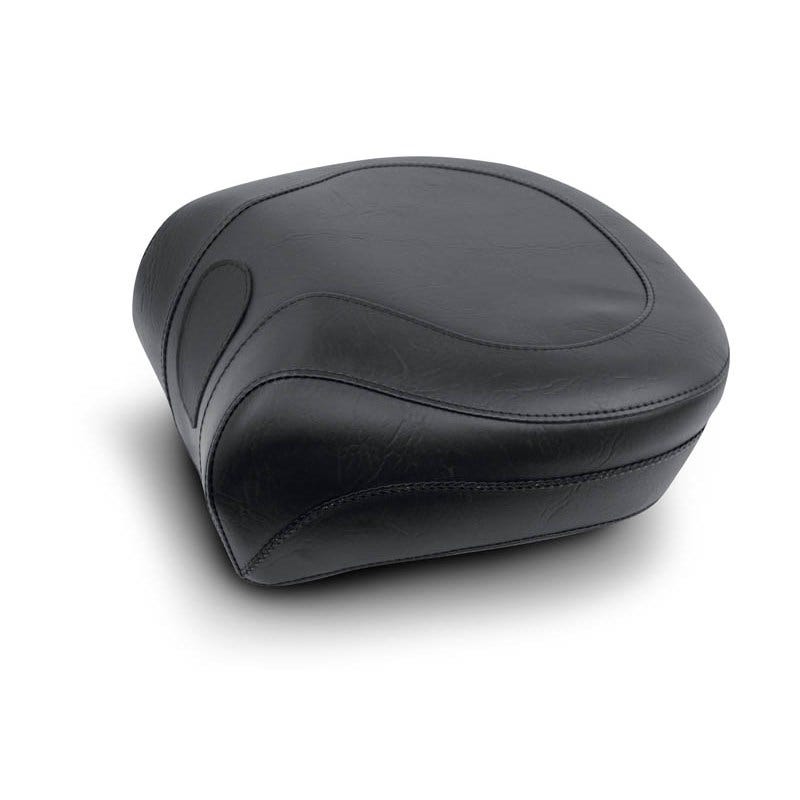 Mustang 79131 Seat Wide Black Vintage Rear Seat Only for Harley 00-05 FXST 00-07