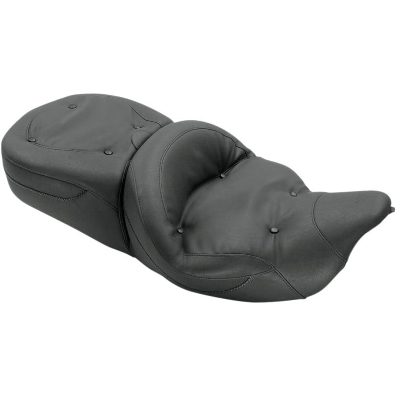 Mustang Seats 79539 Super Touring Black Regal Style Seat Harley FLH/FLT 08-23
