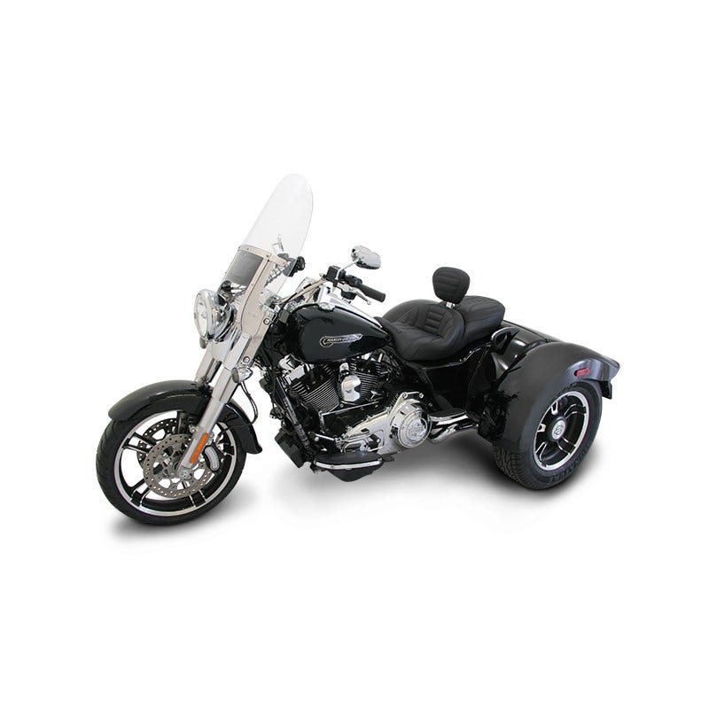 Mustang 79592 One Piece Vintage Standard Seat Driver Backrest Harley Freewheeler FLRT