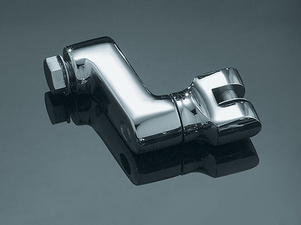 Kuryakyn 7996 Chrome Offset Peg Male Mounts 1/2"-13 Bolt Harley Style Mount