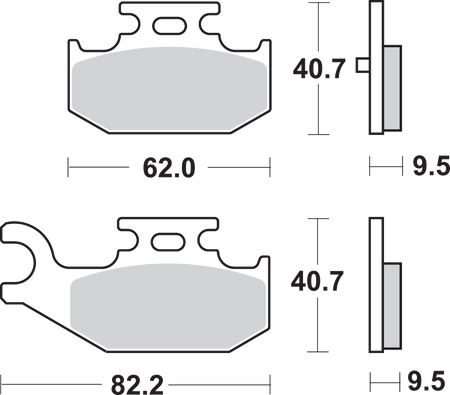 SBS SI Off-Road Sintered Brake Pads for Select 1983-2026 Models