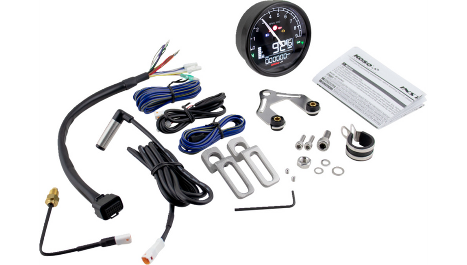 Koso TNT-05 D80 Multi-Meter (Speedometer/Tachometer) 4 Harley