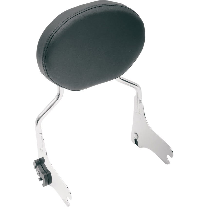 Drag Smooth Solar Leather Oval Backrest Pad for Harley 97-22 Touring Models