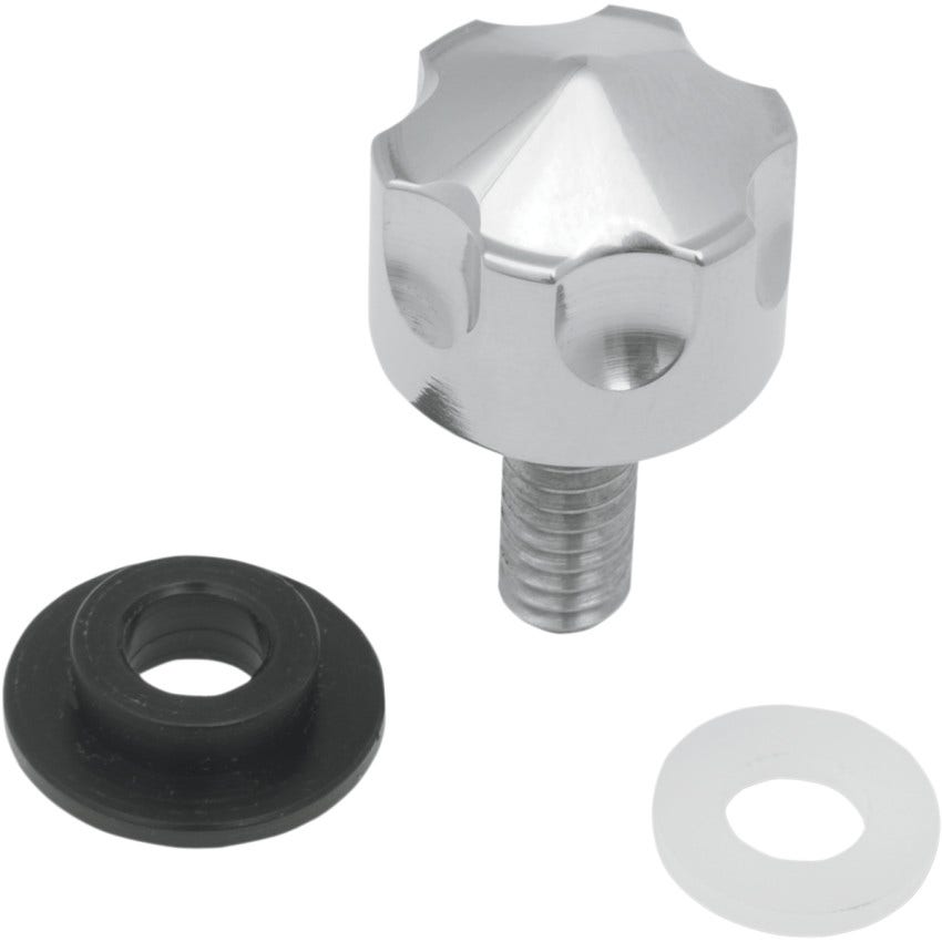 Drag Specialties Six-Shooter Seat Mount Knob Harley 00-22 W1/4"-20 Fender Nut