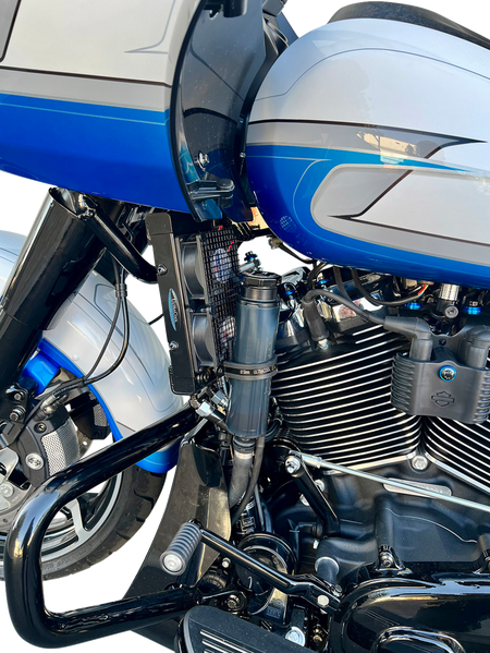 UltraCool SMT8-8N Naked Oil Cooler Kit with Dual Fans for 2023-2026 Harley-Davidson Touring & Trike - Black