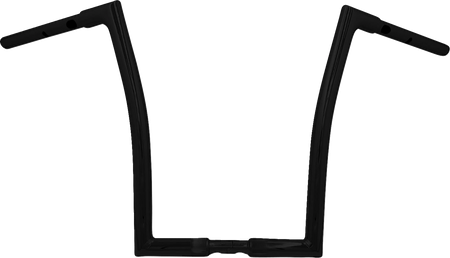 FBI Fat Baggers 1-1/4" EZ Flat Top Handlebars for Harley-Davidson FLTR '23-'26 - Black / 16"