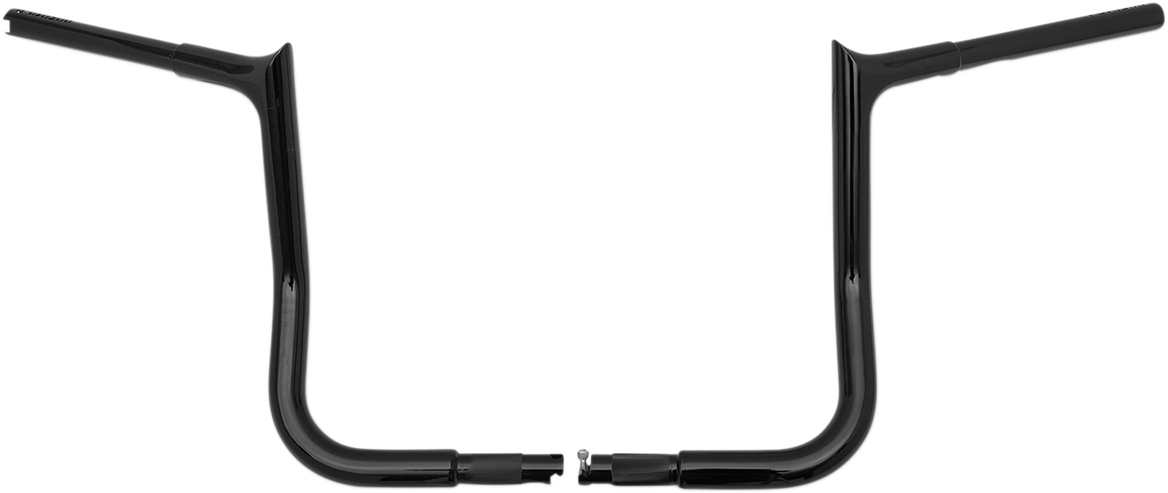 FBI Fat Baggers 1-1/4" EZ Pointed Top Handlebars for FLH/X '86-'22 - Black / 16"
