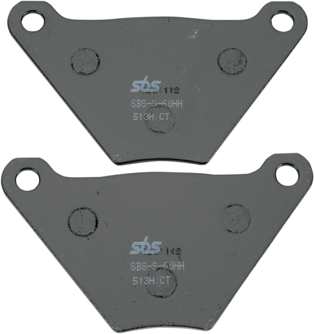SBS Street Carbon Tech Organic Brake Pads for 1972-2025 Harley-Davidson Touring / Softail / Dyna / FXR / Sportster / V-Rod / FX Super Glide