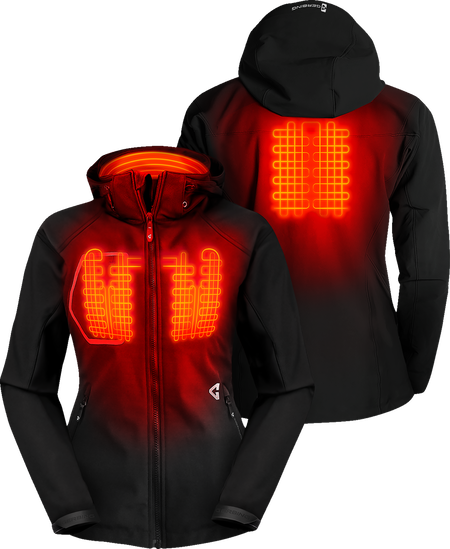 Gerbing Heated Clothing Womens 7V Torrid Softshell Heated Jacket 2.0 - Black