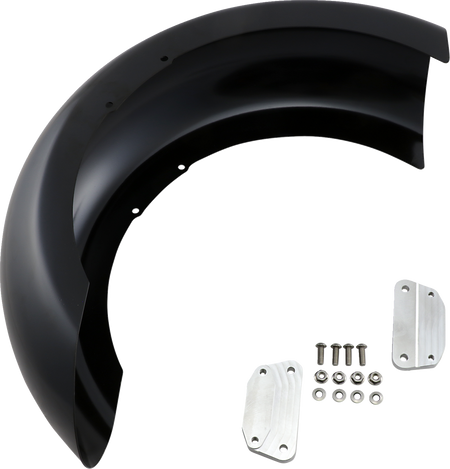 Klock Werks Hugger Series Front Fender with Mounting Blocks for Softail/Dyna