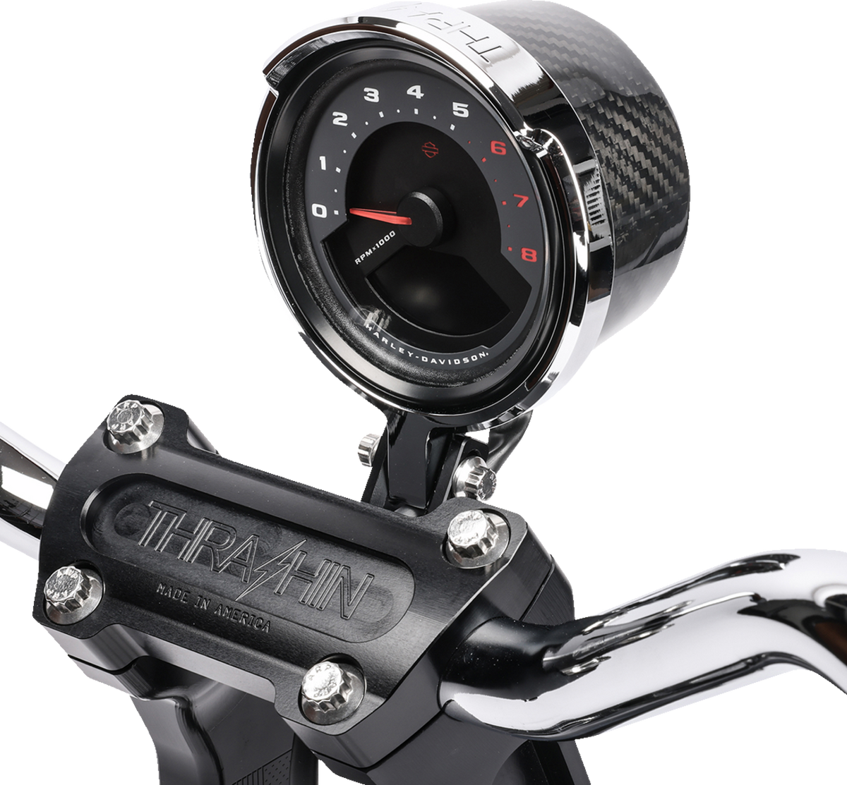 Thrashin Supply Co. Softail Gauge Relocation Kit for 2020-2025 Harley-Davidson Softail
