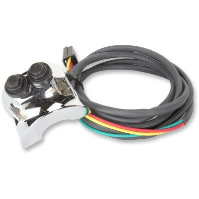 Legend Chrome 1" Handlebar Mounted Air Ride Controller Switch Harley Deutsch Pin