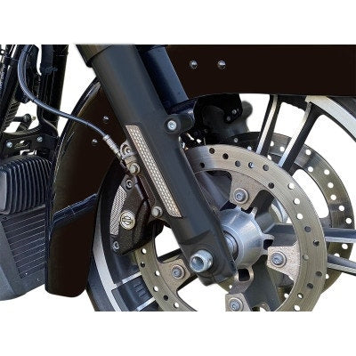 Custom Dynamics LED Front Fork Lightz Smoke Lens Black Harley FLH/T X 10-13