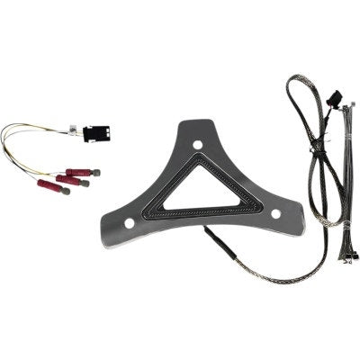 Custom Dynamics Dual Intensity Run/Brake LED Backrest Chrome Harley & Custom