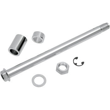 Drag Specialties Chrome Rear Axle Kit Harley Softail Dyna FXD 08-17 0214-0585