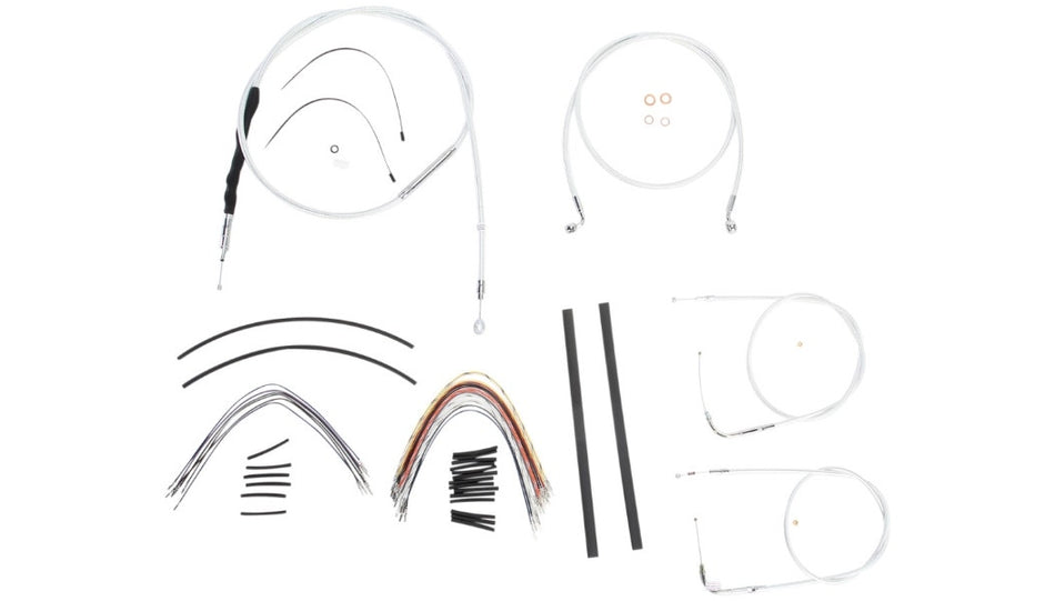 Magnum Sterling Chromite II Designer 12-14" Handlebar Control Install Kit Harley 07-11