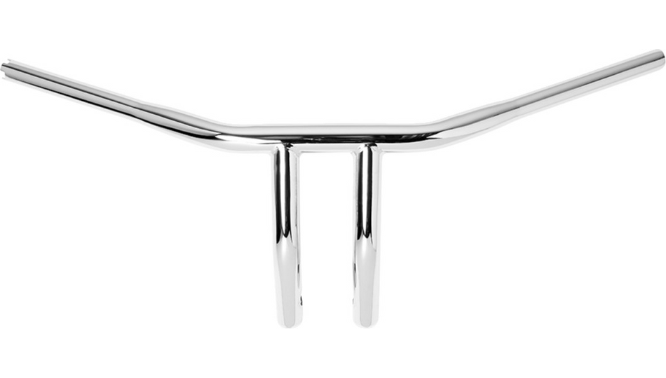 Burly Brand 1 1/4" Chrome Burly Drag T-Bar Handlebars 9 1/2" Rise for Harley TBW