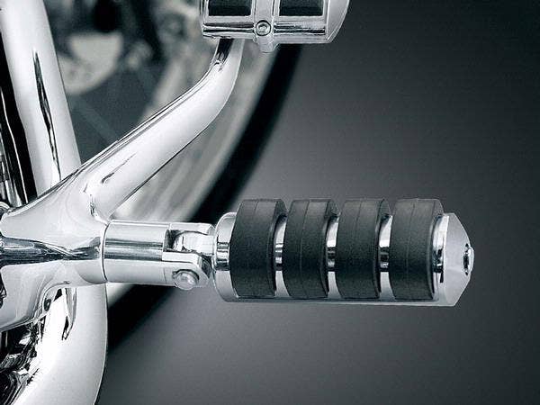 Kuryakyn Chrome Small ISO-Pegs with Male Mount Adapters Harley Goldwing Indian
