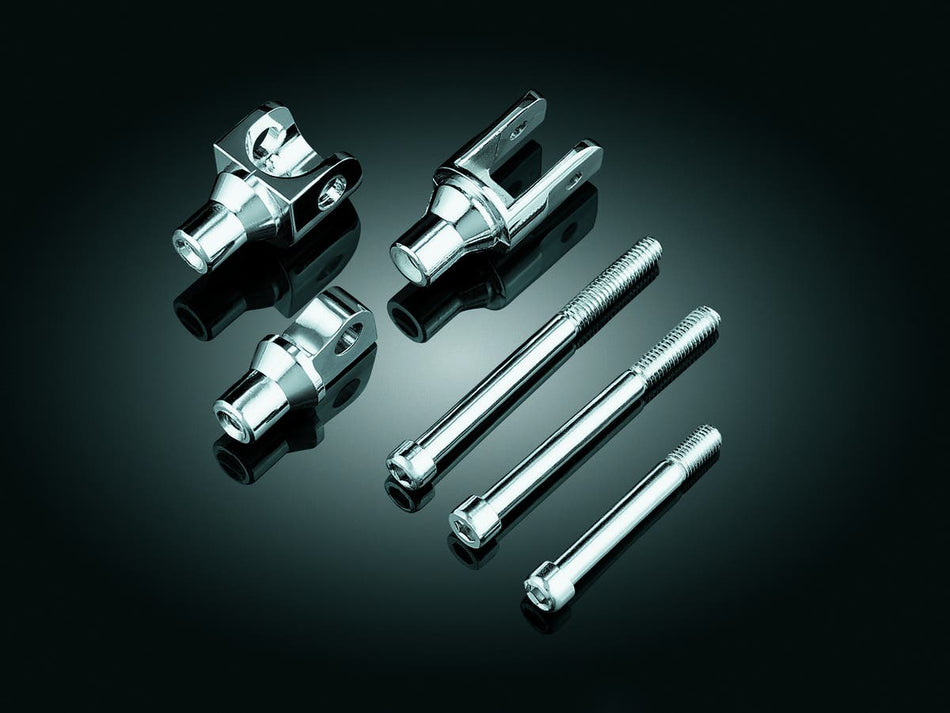 Kuryakyn Chrome Peg Adapters for Harley Male Mount Applications