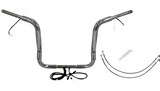 FBI Round Top Plug n Play EZ 1-1/2" Handlebar Kit Harley 16-20 FLH Touring