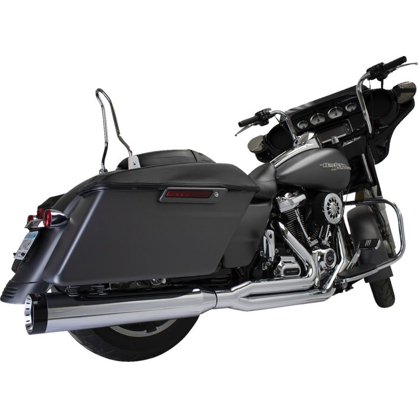 Khrome Werks 200770-SR 2-into-1 Outlaw-SR Exhaust System - Chrome - Without End Cap - M8 Touring