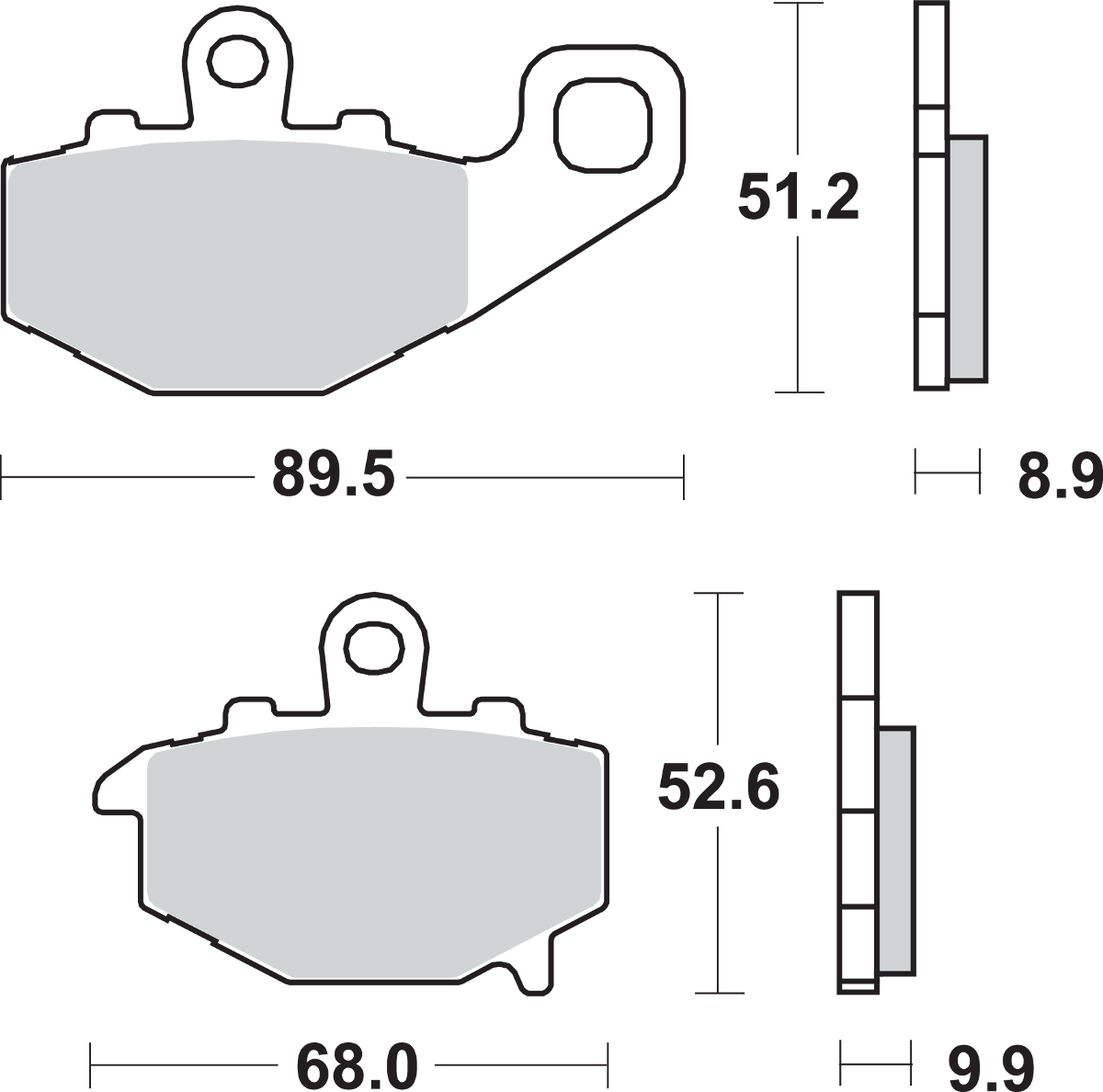 SBS Street Excel Sintered Brake Pads for Select 1983-2026 Kawasaki Models