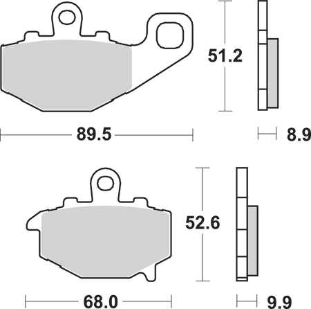 SBS Street Excel Sintered Brake Pads for Select 1983-2026 Kawasaki Models