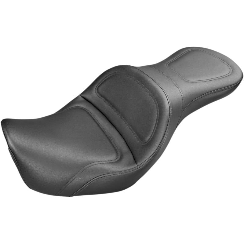 Saddlemen Explorer 2 Up Seat SaddleHyde Black Harley Dyna FXD FLD FXDWG 06-17