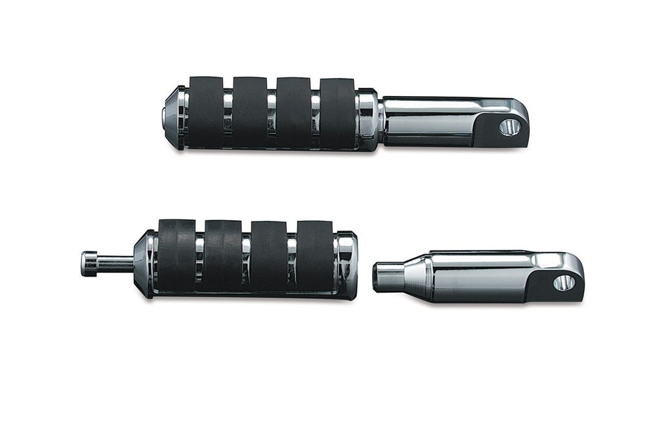 Kuryakyn 8064 Chrome Male Mount Footpeg Extensions 2-1/2" Harley & Metric