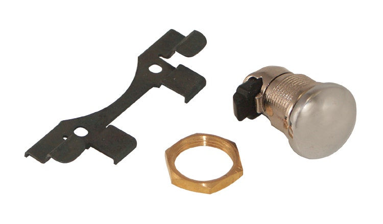 Mid USA Chrome Push Button Gas Fuel Door Latch Kit Harley FLH/T 92-16 80-686