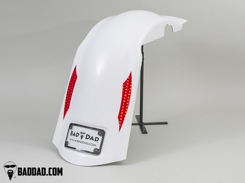 Bad Dad Raw Bagger Fender with 10" Flush Mounts Harley FL Touring 09-13 80895
