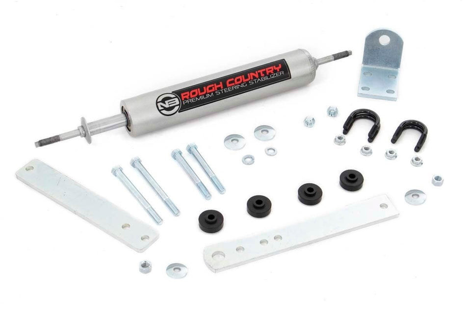 Rough Country 8734230 N3 Single Steering Stabilizer 80-96 Ford F150 F250 F350