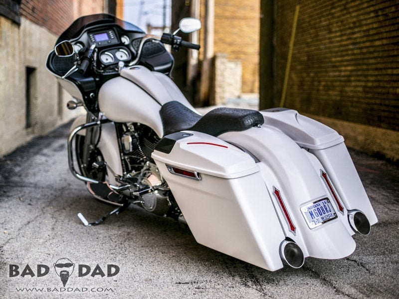 Bad Dad Raw Fiberglass Bagger Rear Fender w/ Recess Harley FL Touring 09-13 80858-2
