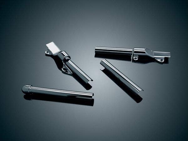 Kuryakyn Chrome 4 Piece Swingarm Cover Set for Harley Softail Models 00-07