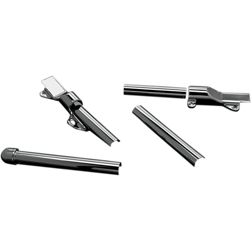 Kuryakyn Chrome 4 Piece Swingarm Cover Set for Harley Softail Models 00-07