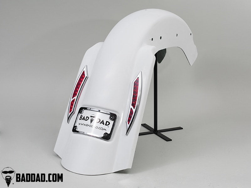 Bad Dad Raw 140mm Summit Fender w/ Surface Lights Harley FL Softail 86-Up 81086