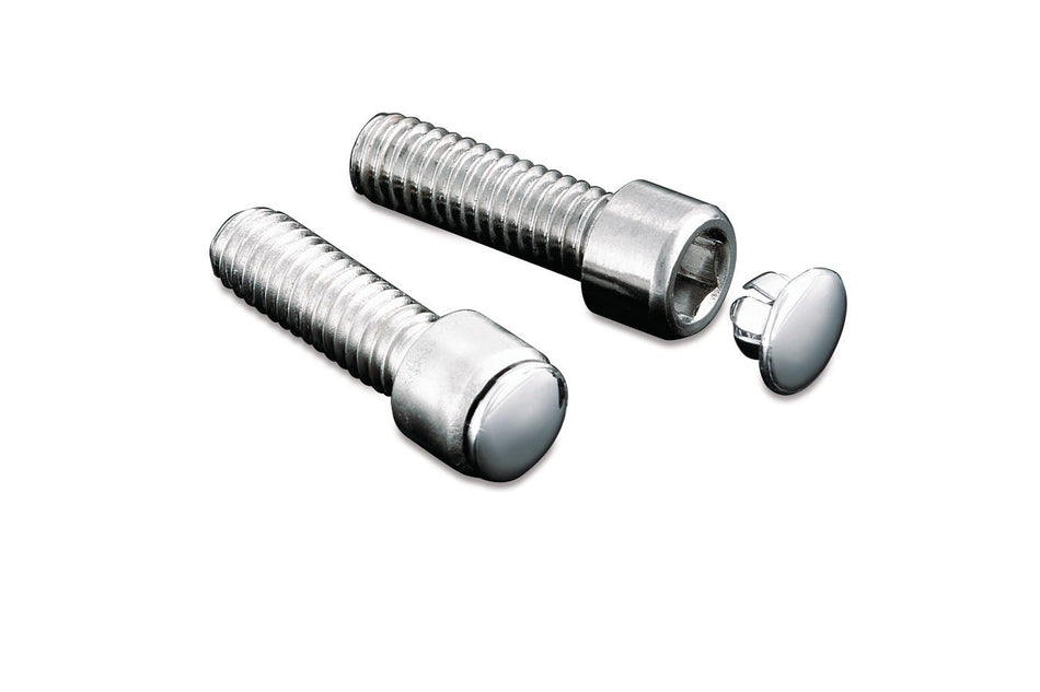 Kuryakyn Chrome Hot Spots Custom End Plugs for Allen Head Bolts 1/4" Pack of 10