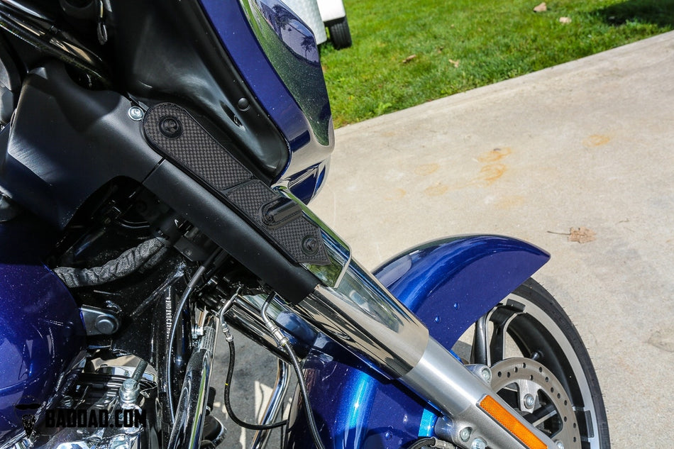 Bad Dad 900 Series Gloss Black Front LED Billet Turn Signals Harley Touring 81236-1