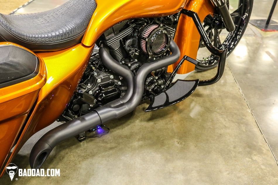 Bad Dad Black C2 Classic Series Bolt-On Clear Air Cleaner Harley Dyna 99-07